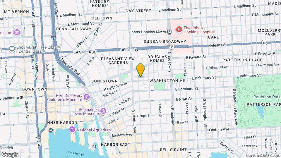 1404 E Baltimore St, Unit 300 Mapa y Detalles de la Ubicación