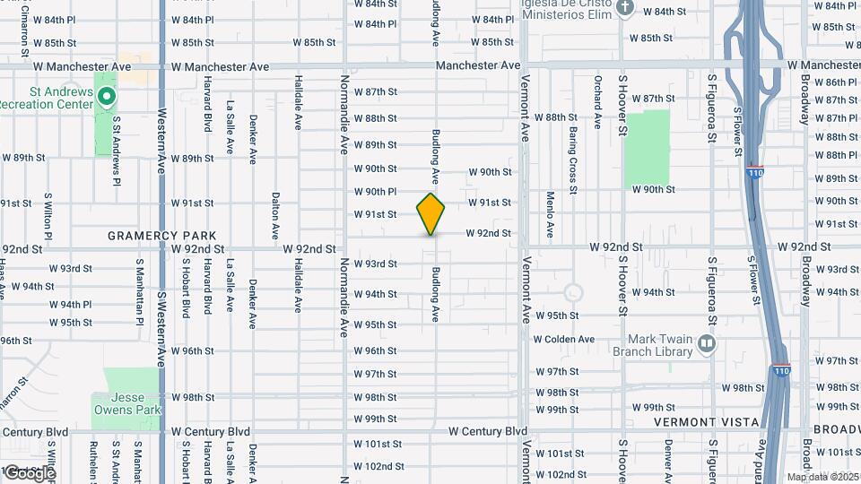 1204 W 92nd St Map and Location Details