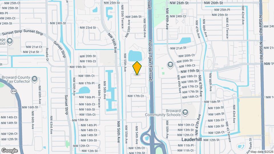 5317 NW 18th Ct, Unit 5317 Map and Location Details