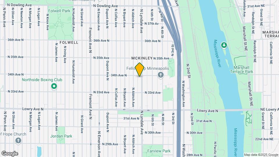 3347 N Lyndale Ave Map and Location Details