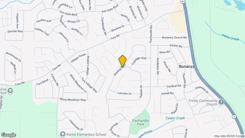 10606 Starling Trail Map and Location Details