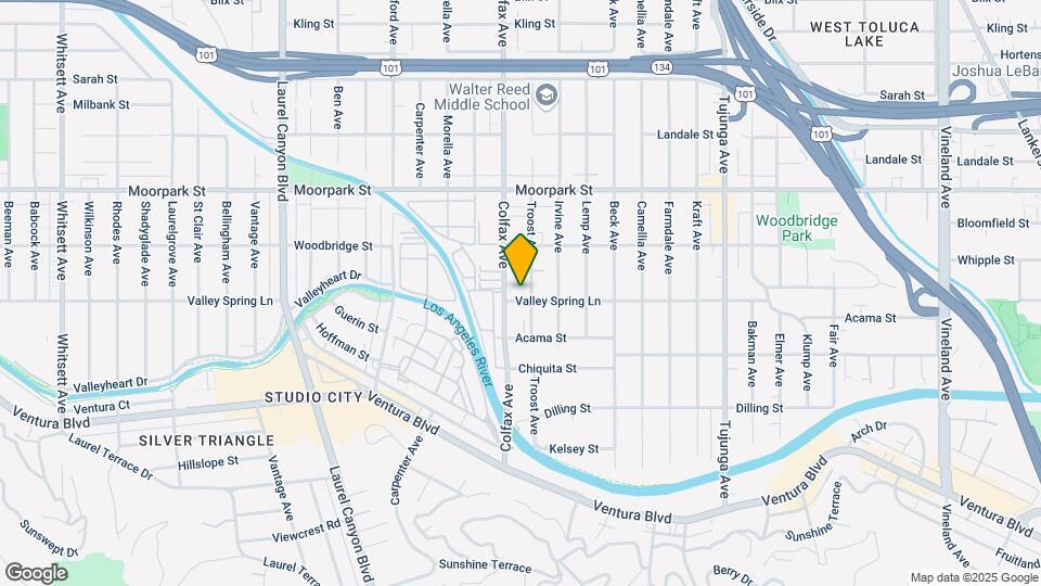 11641 Valley Spring Ln Map and Location Details