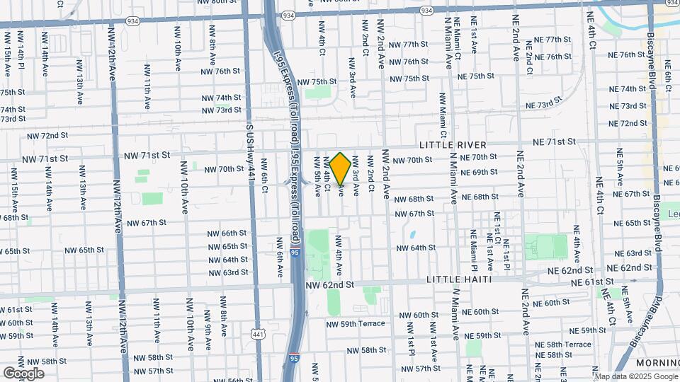 6852 NW 4th Ave Map and Location Details