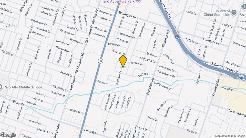 2412 Andover Dr Map and Location Details
