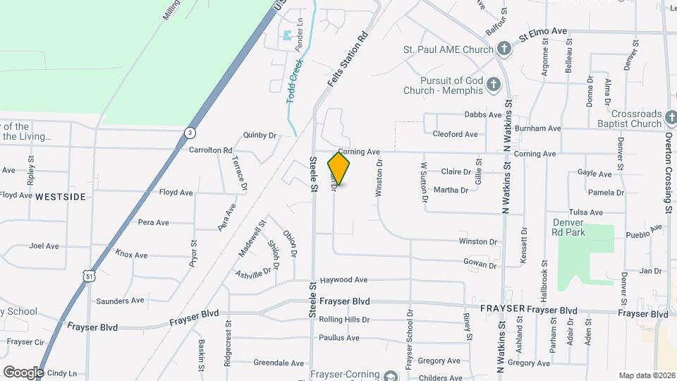 3580 Gowan Dr Map and Location Details