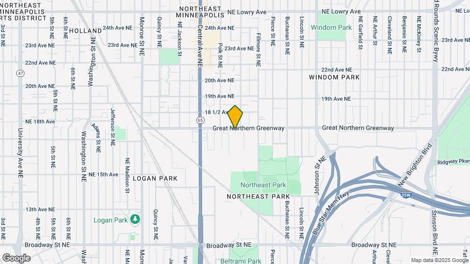 1034 NE 18th Ave Map and Location Details