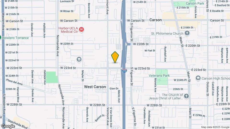 22234 S Vermont Ave, Unit 203B Map and Location Details