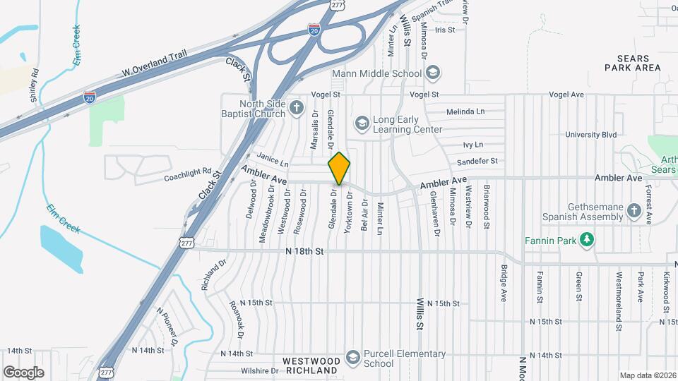2141 Glendale Dr Map and Location Details