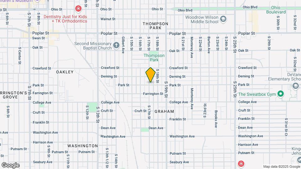 832 S 17th St Map and Location Details