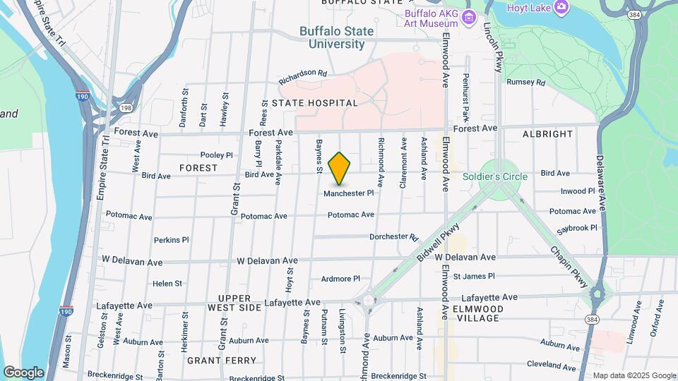 61 Manchester Pl, Unit 2 Map and Location Details