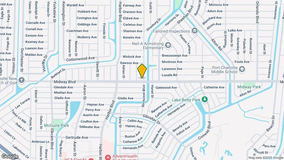 1663 Birchcrest Blvd Mapa y Detalles de la Ubicación
