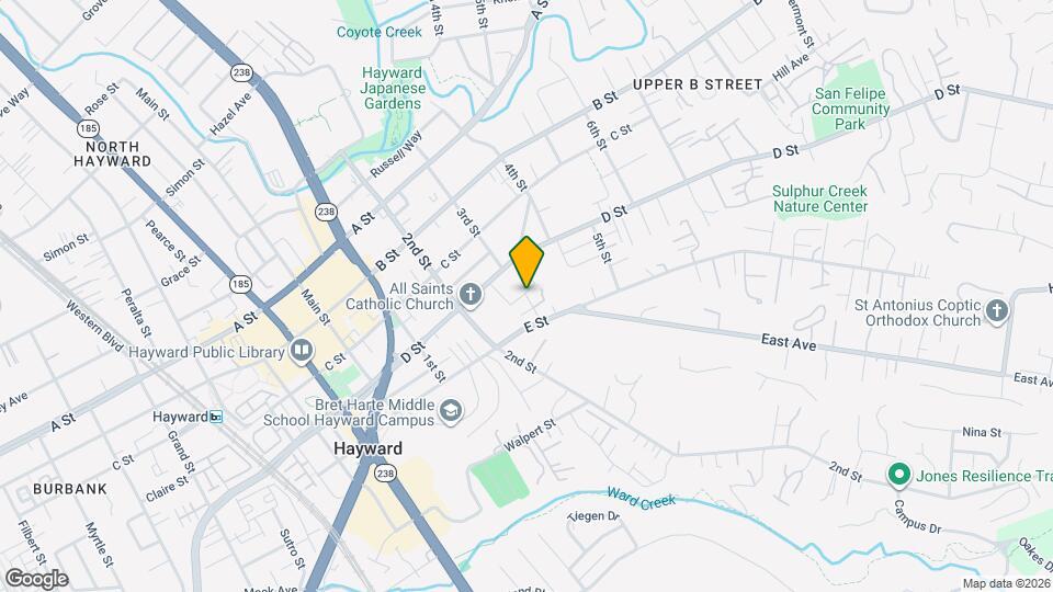 1321 Terrace Ave Map and Location Details