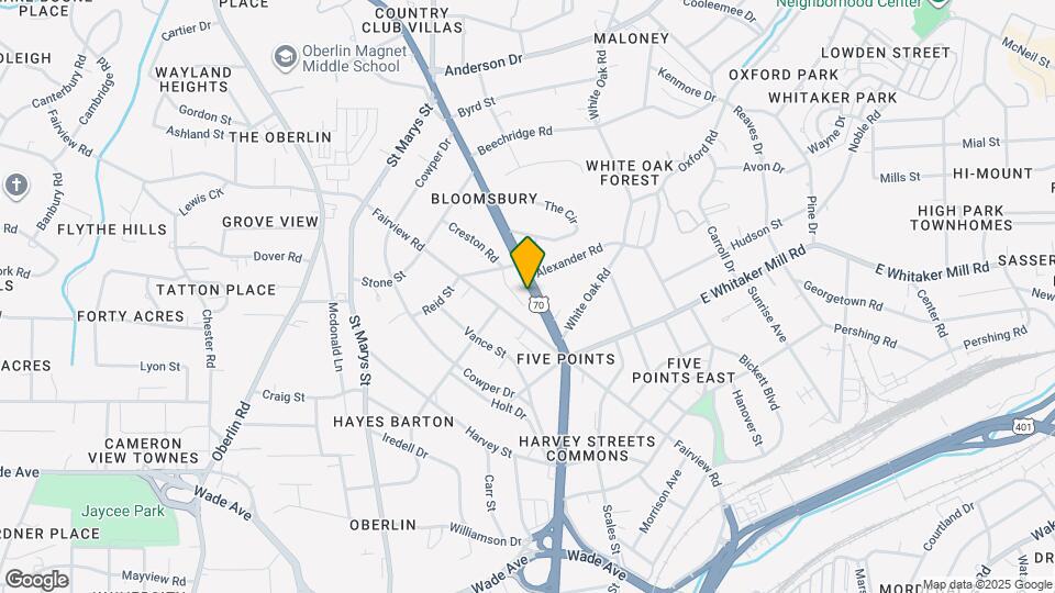 1821 Glenwood Ave Map and Location Details