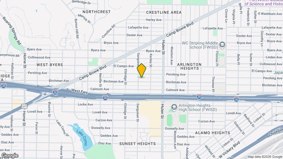 4730 Birchman Ave Map and Location Details