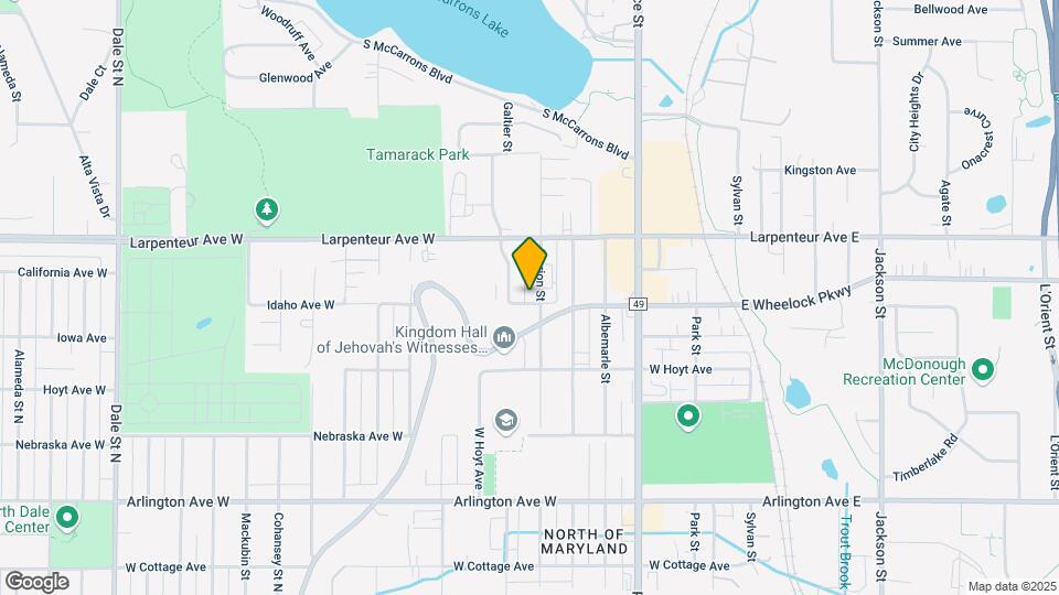 1625 Marion St Map and Location Details