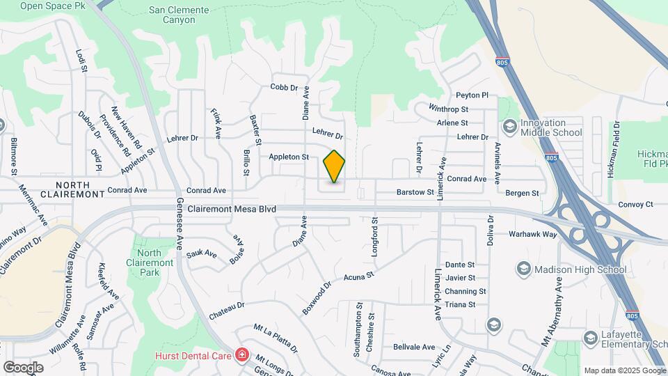 4854 Barstow St Map and Location Details