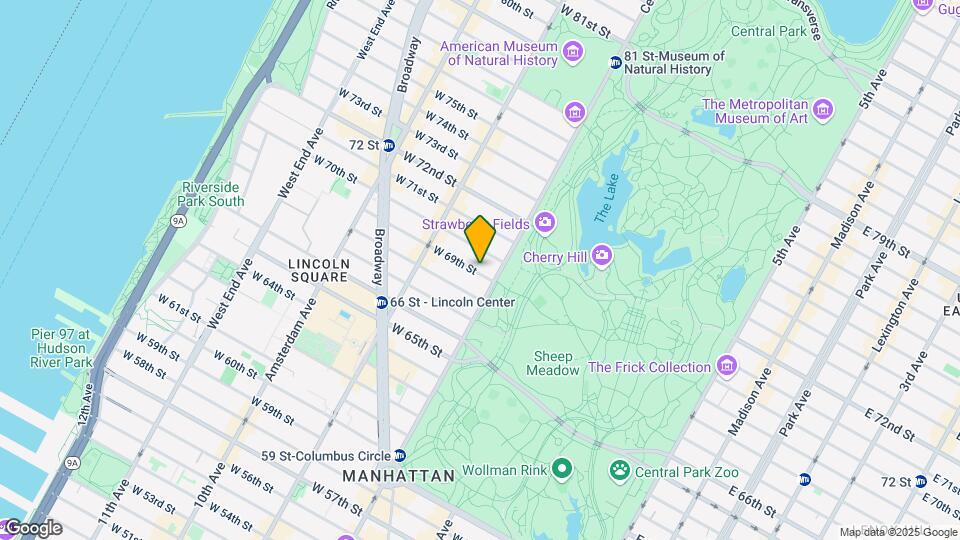 9 W 69th St Map and Location Details