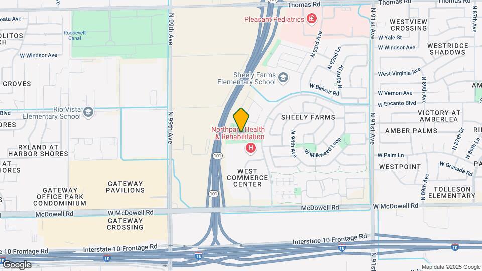 9549 W Monte Vista Rd Map and Location Details