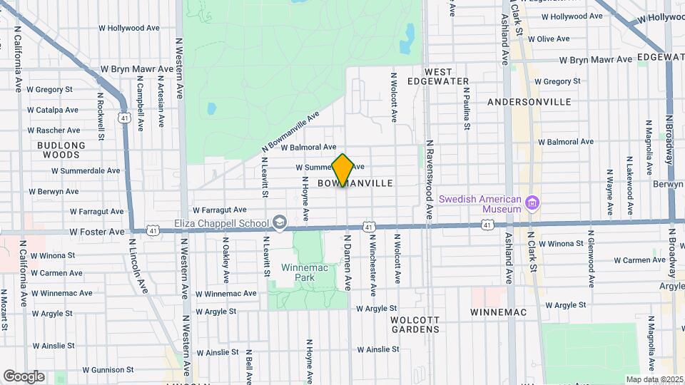 5252 N Damen Ave Map and Location Details