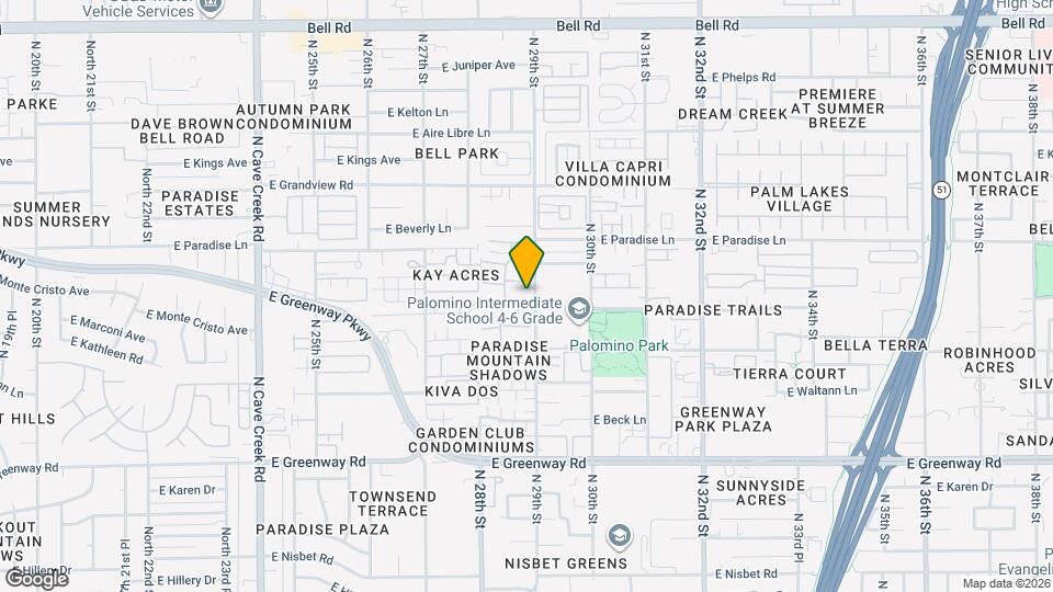 2844 E Marconi Ave Map and Location Details