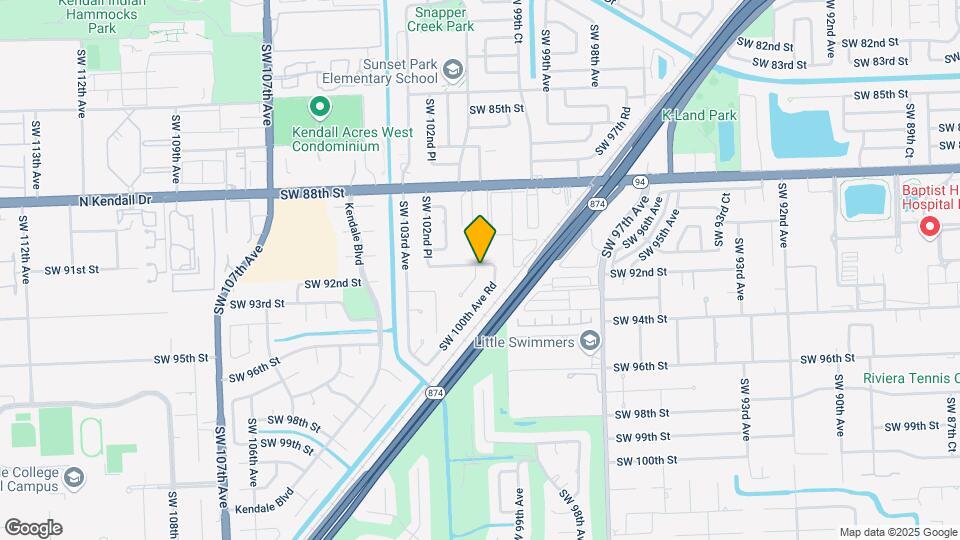 10020 SW 91st Terrace Map and Location Details