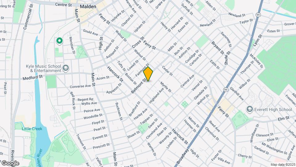 153A Belmont St, Unit 2 Map and Location Details