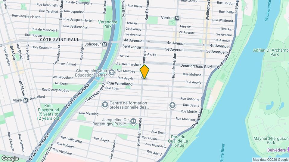 5400-5410 Bannantyne Rue Map and Location Details