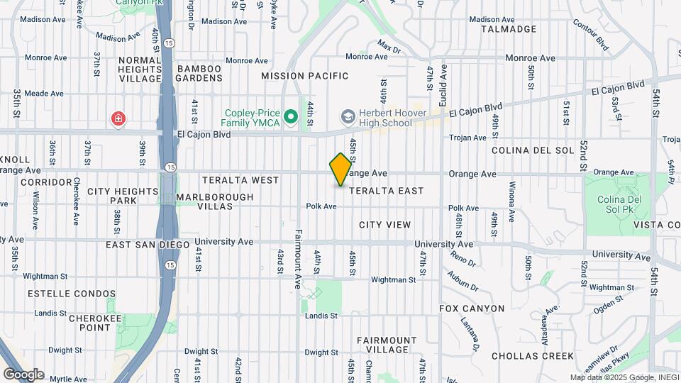 4145 Highland Ave Map and Location Details