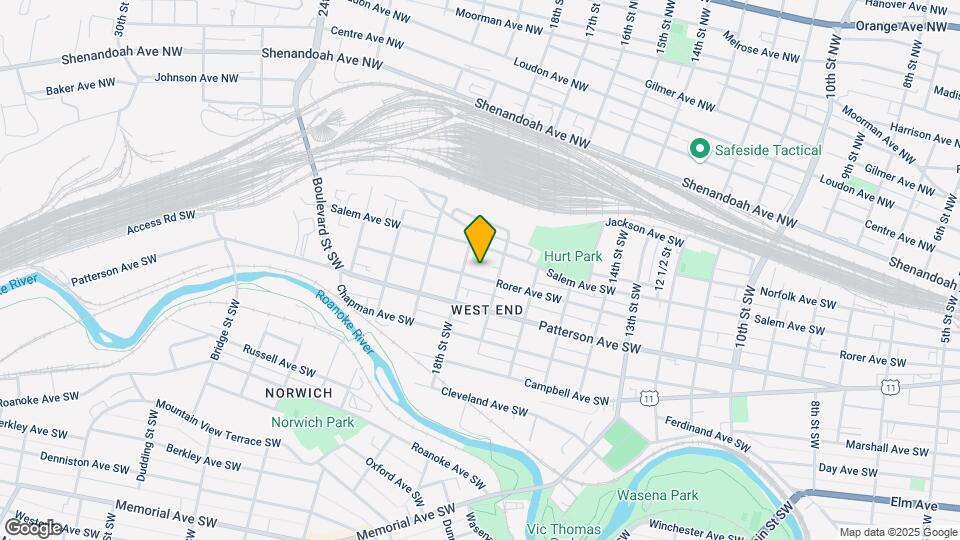 1717-1719 Rorer Ave SW Mapa y Detalles de la Ubicación