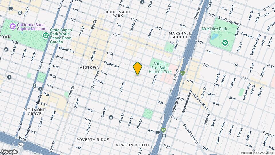 1309 25th St Map and Location Details