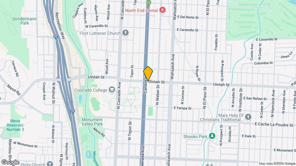 1129 N Nevada Ave Map and Location Details