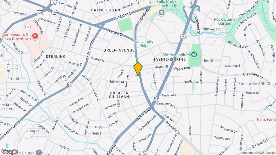 710 Augusta St Map and Location Details