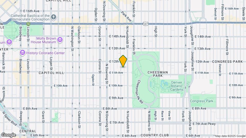 1126 Lafayette St Map and Location Details