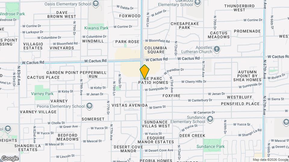 11924 N 74th Ln Map and Location Details