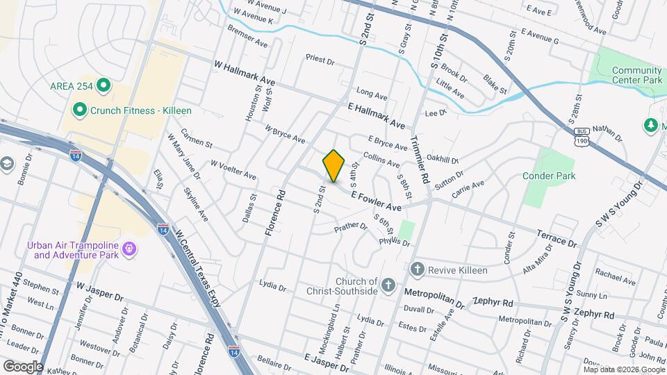 104 E Fowler Ave Map and Location Details