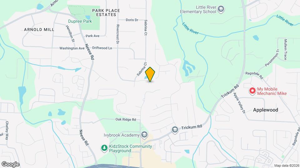 616 Rivercrest Dr Map and Location Details