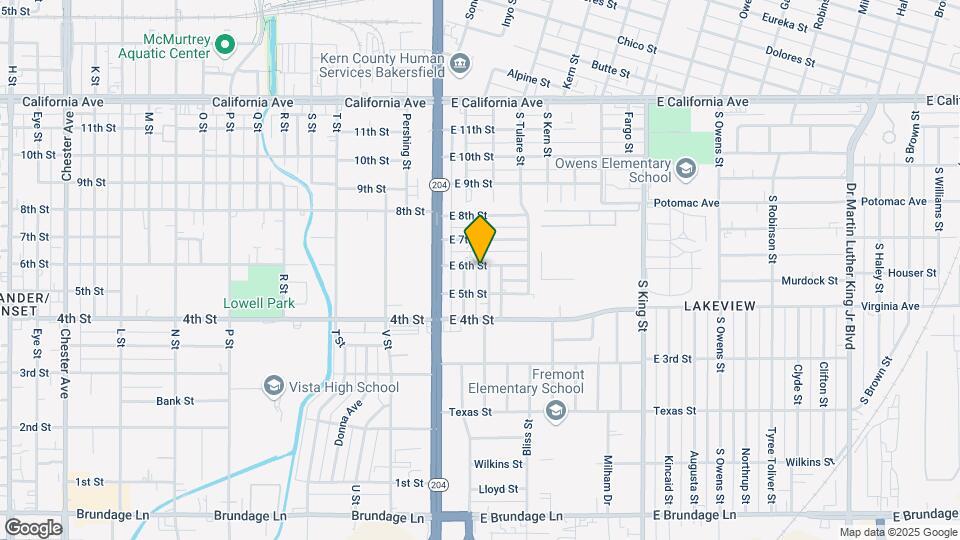117 E 6th St, Unit Duplex Map and Location Details