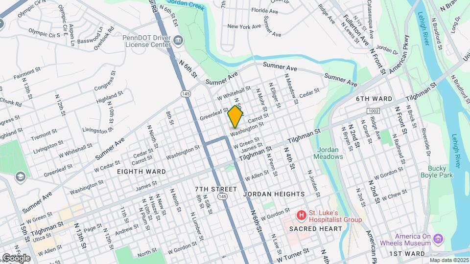 541 Washington St Map and Location Details