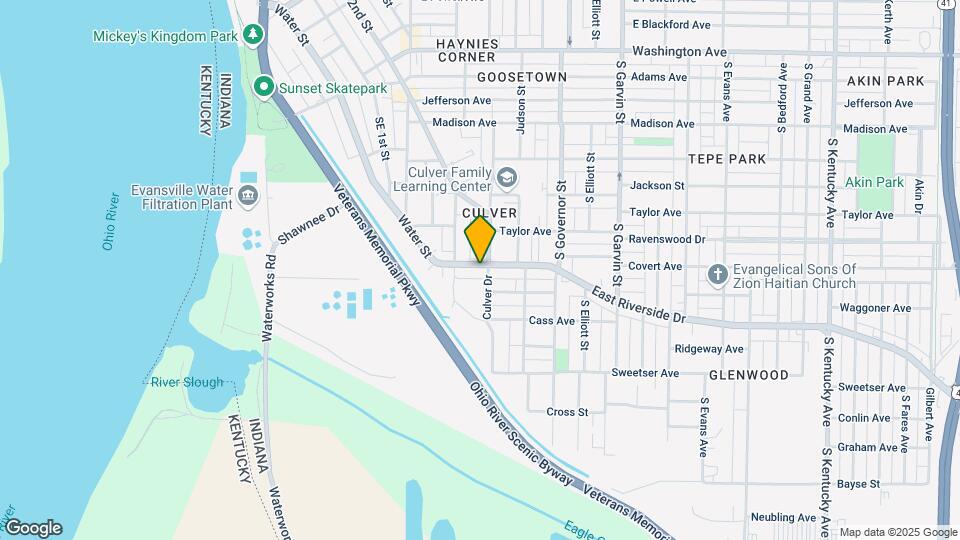 125 E Riverside Dr Map and Location Details