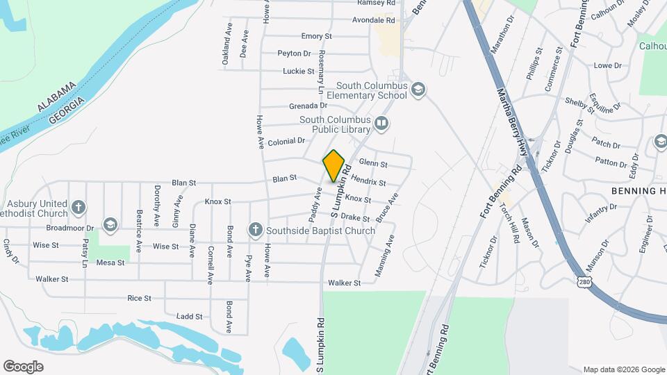 2229 S Lumpkin Rd Map and Location Details