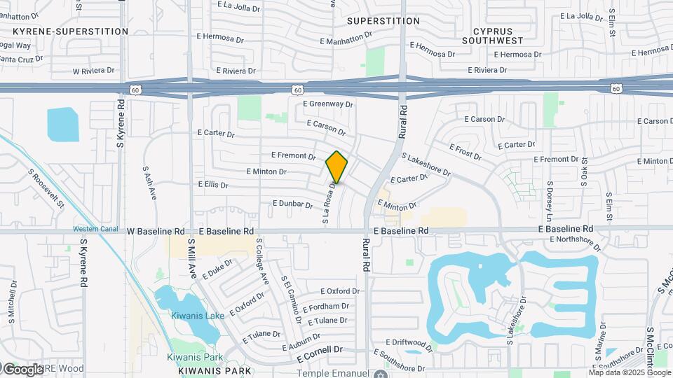 4809 S La Rosa Dr Map and Location Details