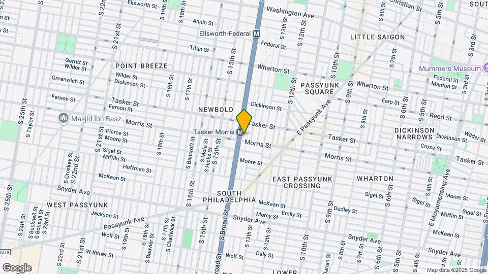 1637 S Broad St Mapa y Detalles de la Ubicación
