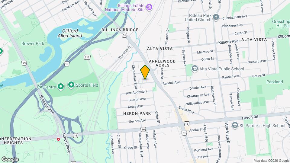 1169 Rockingham Av Map and Location Details