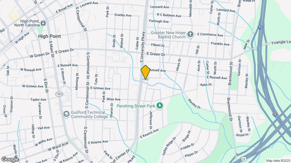 1006 Anderson Pl, Unit B Map and Location Details