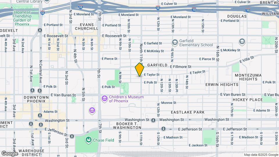 412 North 11th St Map and Location Details