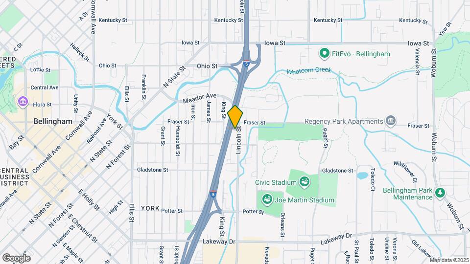 1623 Lincoln St Map and Location Details