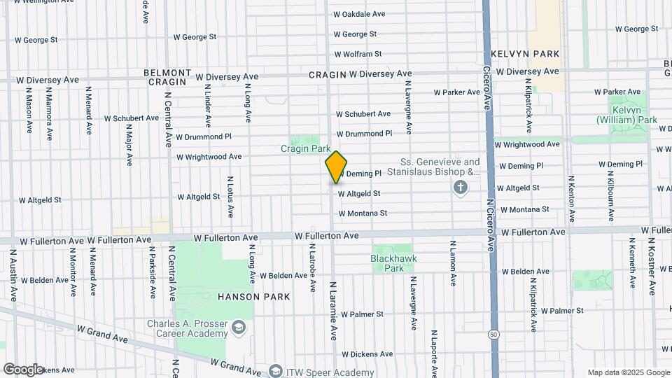 2501 N Laramie Ave Mapa y Detalles de la Ubicación
