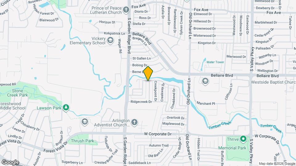 1702 Shady Creek Dr Map and Location Details