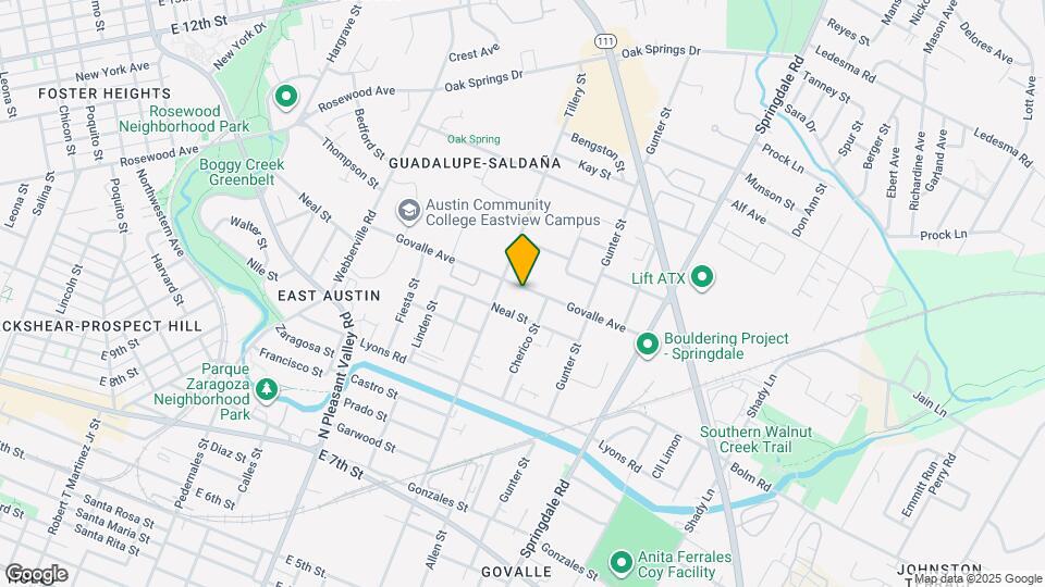 3209 Govalle Ave Map and Location Details