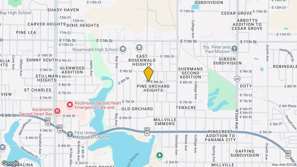 732 Redwood Ave Map and Location Details